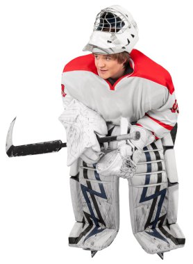 portre profesyonel hokey oyuncusu.