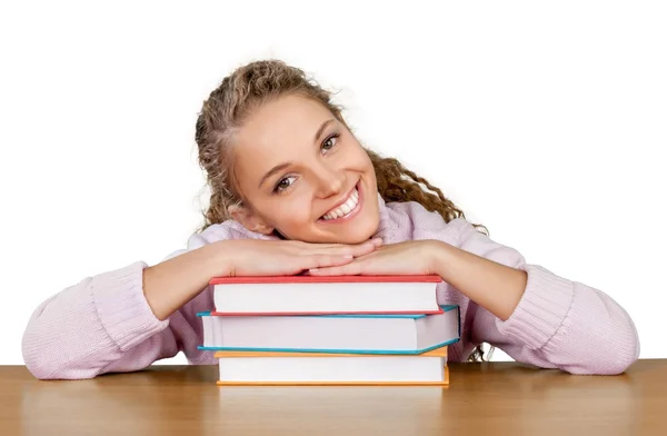 Jovem estudante universitário feminino — Fotografia de Stock