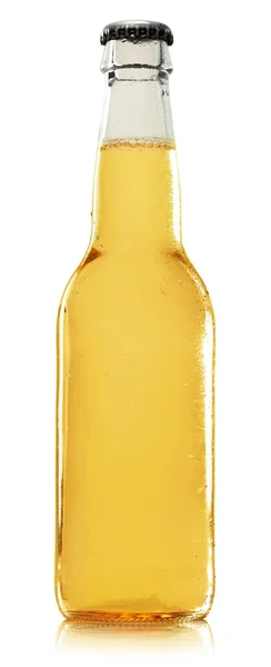 Botella de cerveza sobre fondo —  Fotos de Stock