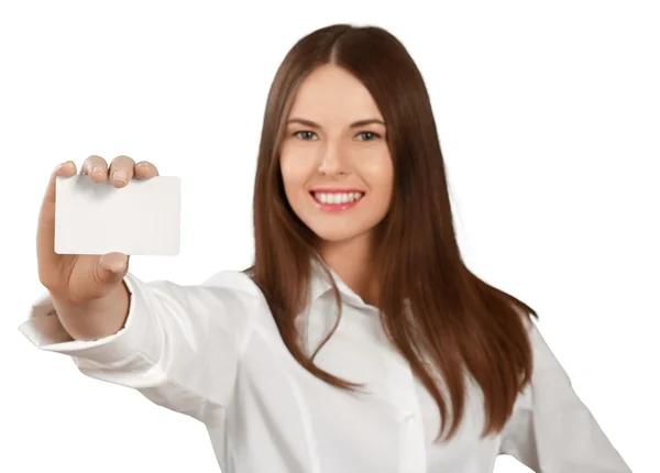 Belo retrato de mulher de negócios — Fotografia de Stock