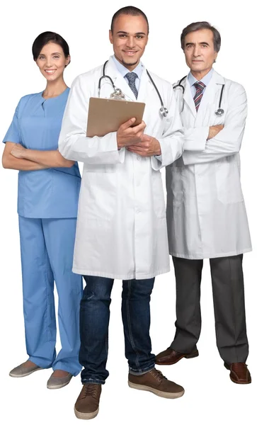 Equipo médico de confianza en uniforme — Foto de Stock