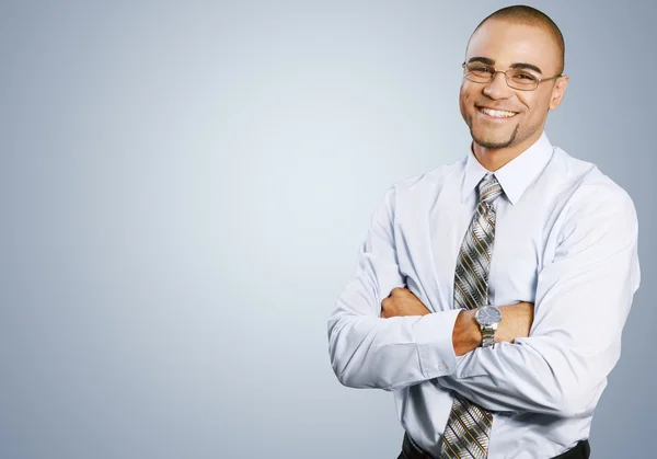 Smiling handsome businessman — Stock Photo, Image