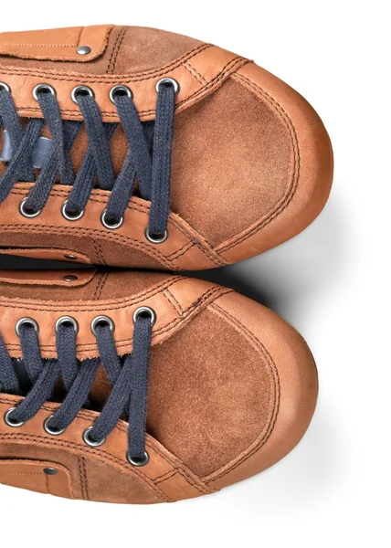 Kahverengi erkek spor ayakkabı — Stok fotoğraf
