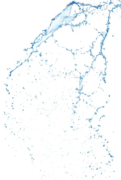 Salpicadura de agua azul aislada —  Fotos de Stock