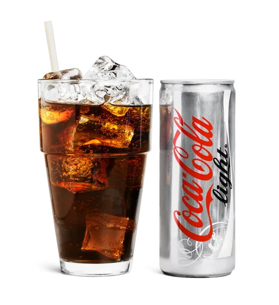 Coca Cola blik geïsoleerd — Stockfoto