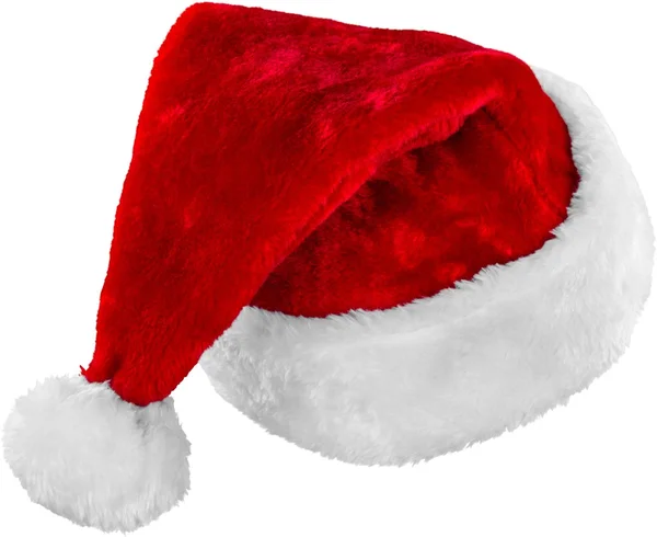 Cappello Babbo Natale rosso isolato — Foto Stock