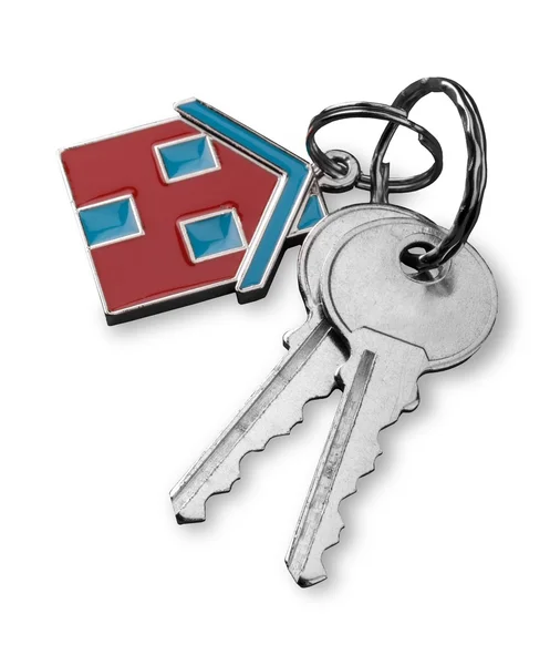 House keys with house figure — Stock Photo, Image