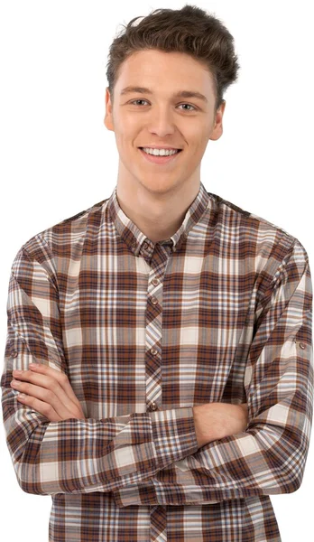 Happy man smiling at camera — Stock Photo, Image