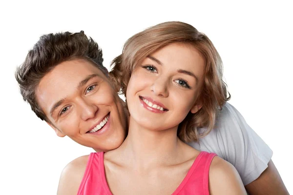 Smiling  young couple — Stock Photo, Image