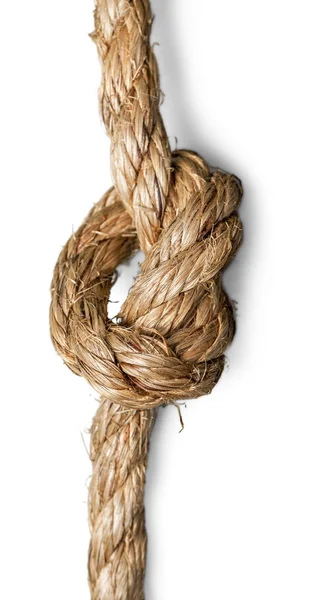 Cuerda con nudo aislado —  Fotos de Stock