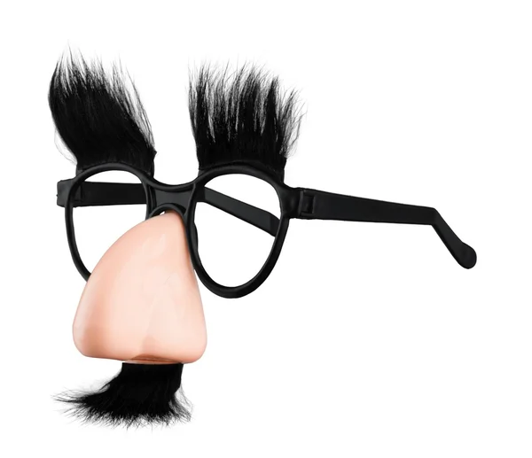 メガネと口髭の鼻 — ストック写真