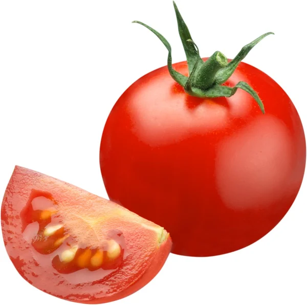 Eine frische rote Tomate — Stockfoto