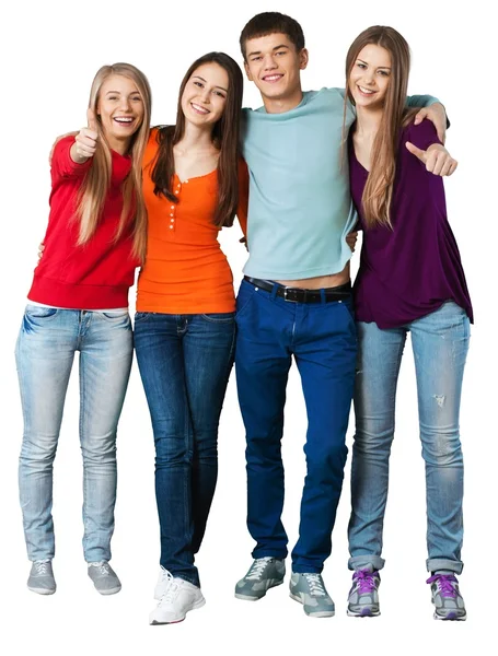 Group of students with books Royalty Free Stock Photos