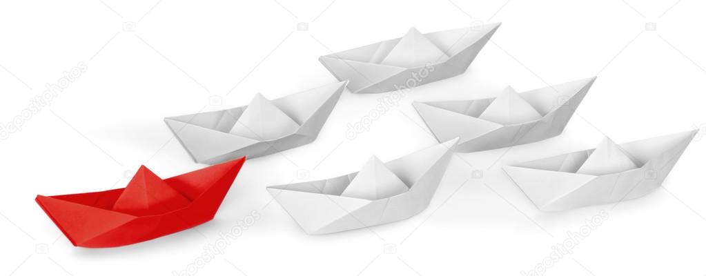 Set of   paper ships