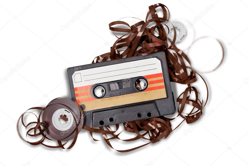 cassette tape isolated 