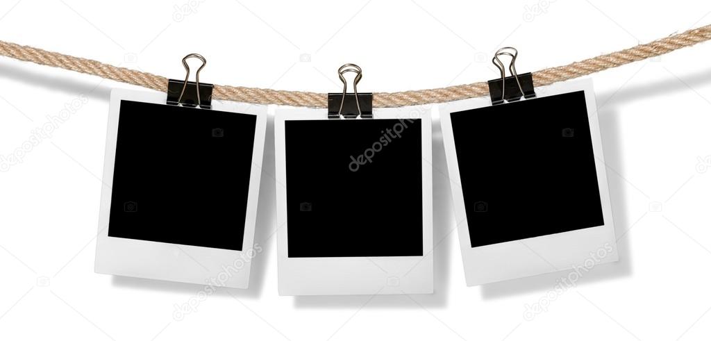 Hanging instant photo frames