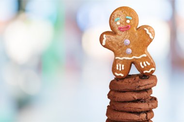Çikolata ve Gingerbread adam kurabiye 