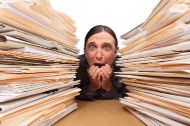 stresli genç işadamı