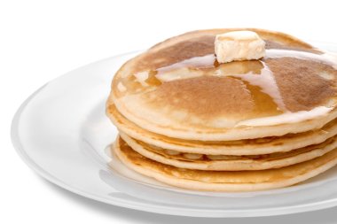 Tasty pancakes with butter clipart