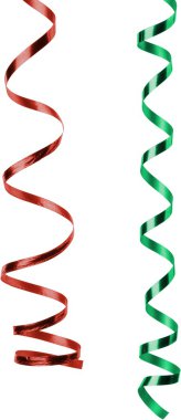 serpentine streamers hanging on background clipart