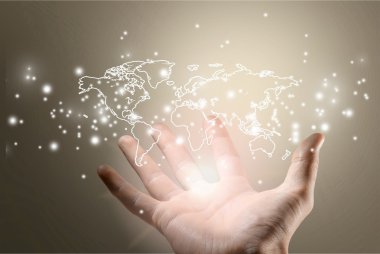 el dünya harita tutarak 