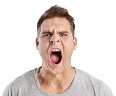 kızgın adam çığlık