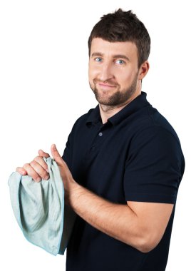 Havlu ile yakışıklı adam