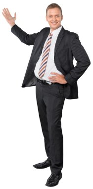 kendinden emin yakışıklı işadamı