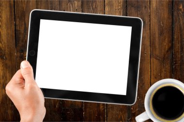 Tablet Pc tutan erkek el