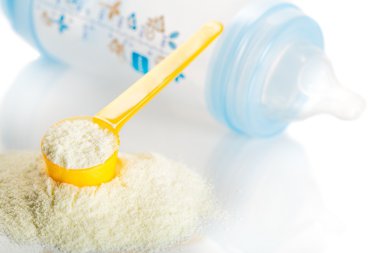 preparation of mixture baby feeding clipart