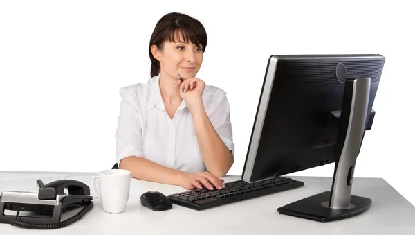 Young businesswoman working — Stock Photo, Image