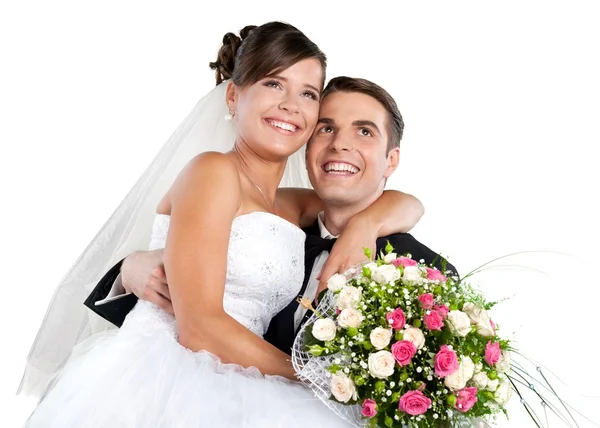 Gerade verheiratetes junges Paar — Stockfoto