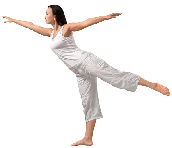 Joven hermosa mujer haciendo yoga —  Fotos de Stock