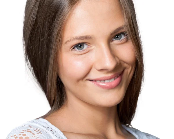 Beautiful girl looking at camera — Stock Photo, Image