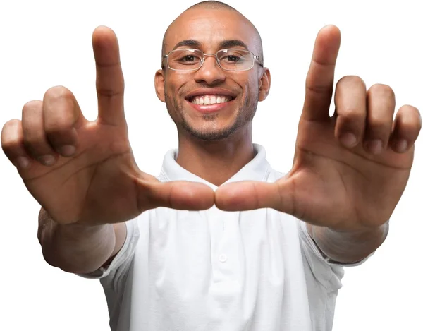 Sorrindo homem bonito — Fotografia de Stock