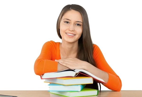 Jovem estudante universitário feminino — Fotografia de Stock