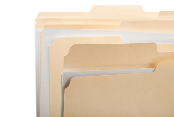 Manila folders with some documents — Stock Photo, Image