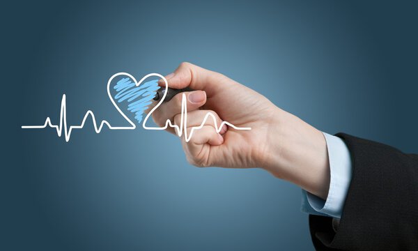 Диаграмма сердца женщины
