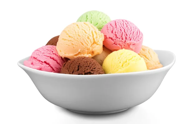Skopor av glass i skål — Stockfoto