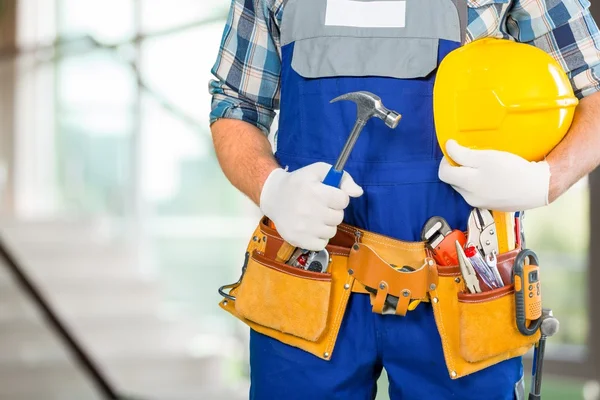 Männliche Bauarbeiter mittleren Alters — Stockfoto