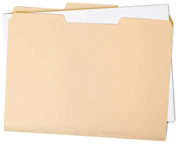 Pasta de cartão em branco — Fotografia de Stock