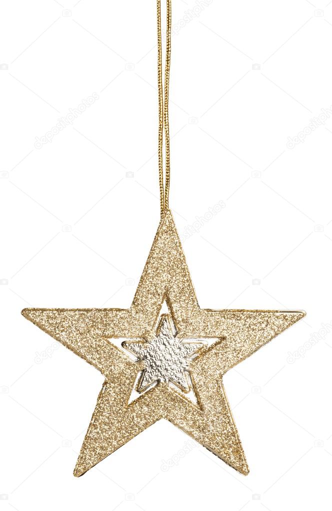 golden Christmas star decoration