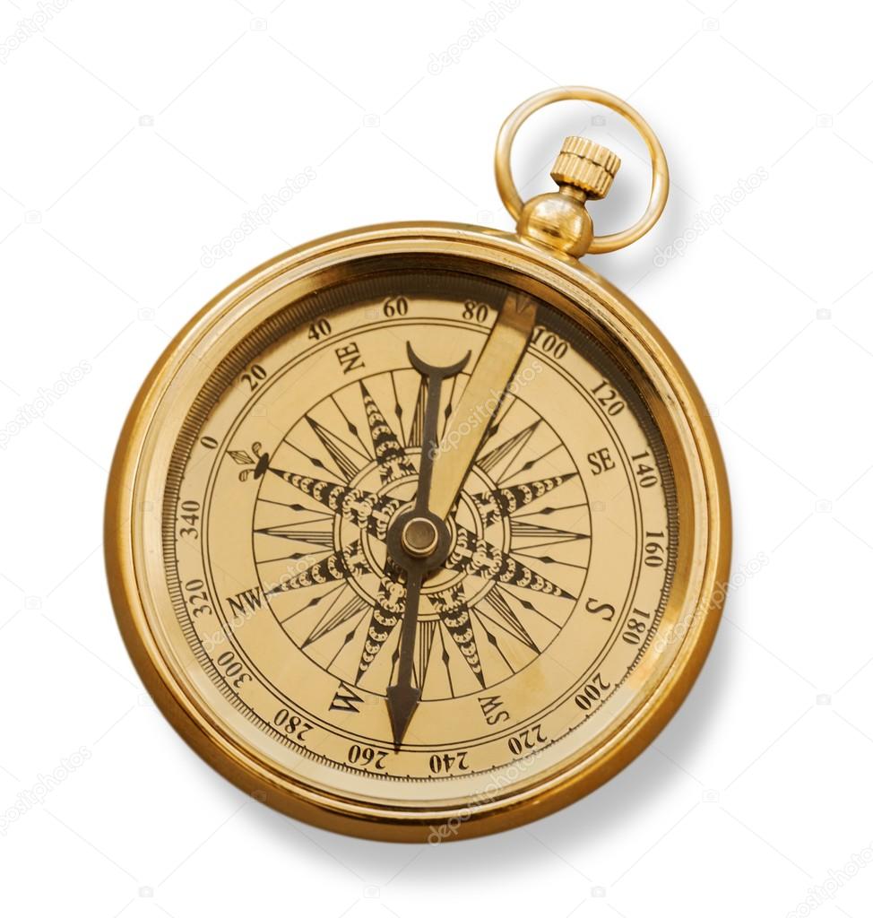 brass antique compass 