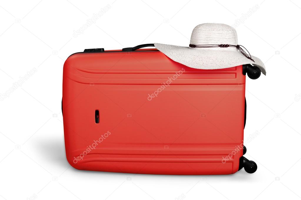 Big travel suitcase