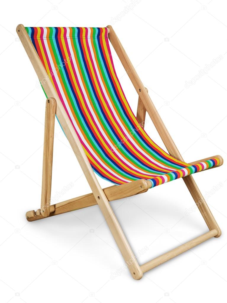 deckchair isolated on  background