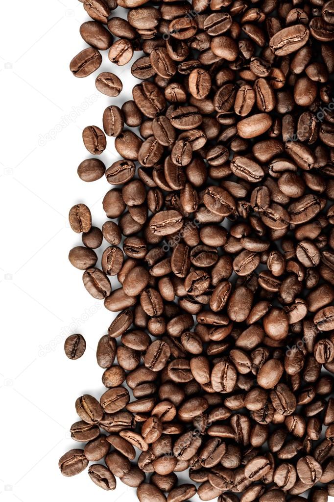 Coffee beans on  background