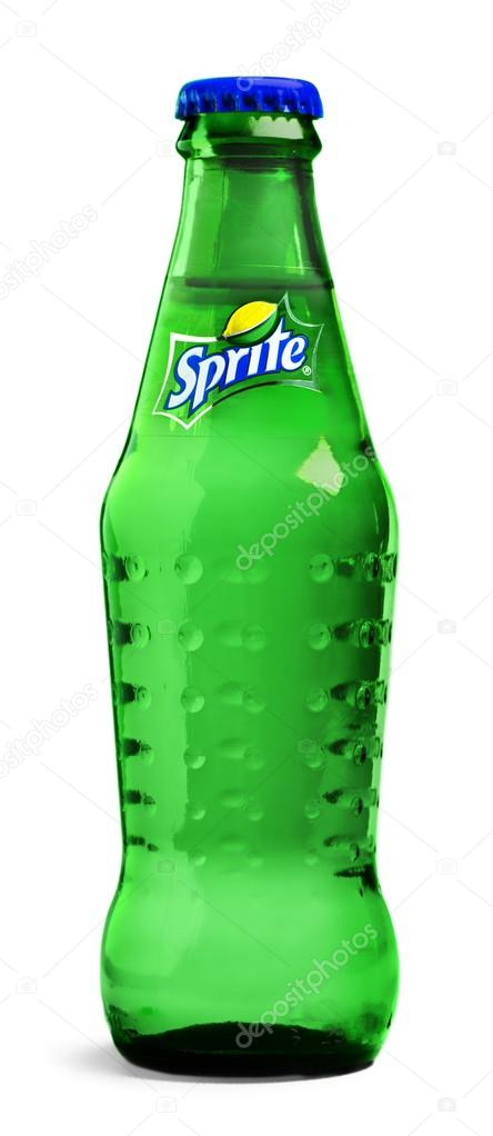 KHERSON, UKRAINE - NOVEMBER 11, 2014: Sprite drink on white background