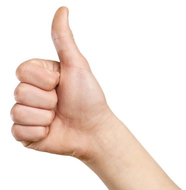 el makyaj başparmak izole