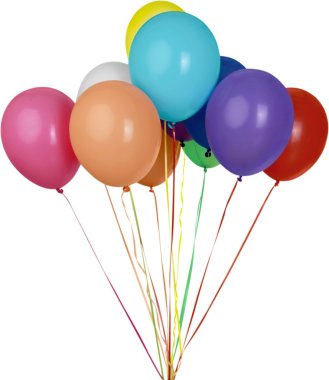 renkli balonlar demet