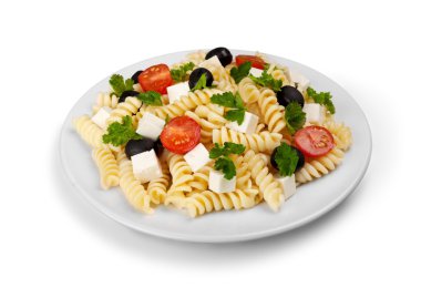 sebze ile lezzetli makarna 